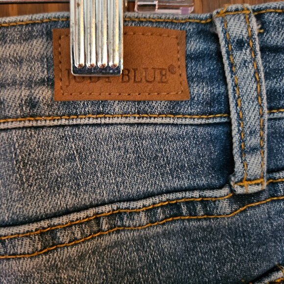 Judy Blue Distressed High Rise Slim Fit Ankle Jeans Sz 15/32 - Picture 9 of 9